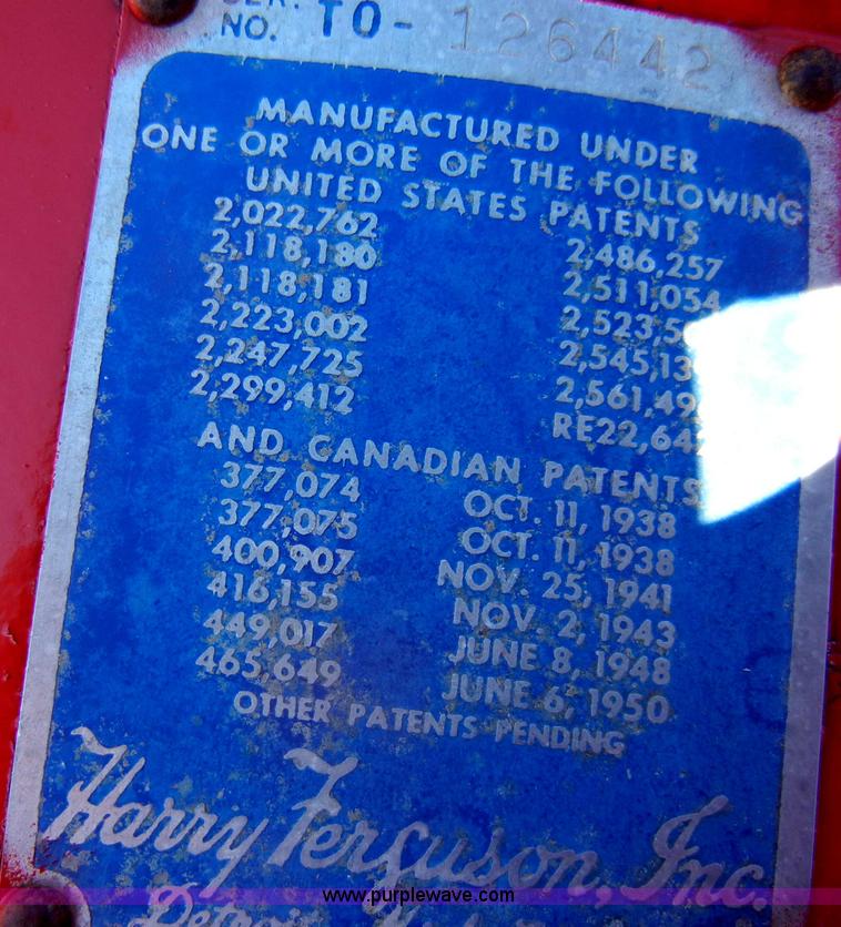 image for item C4134 1954 Massey-Ferguson 30 tractor