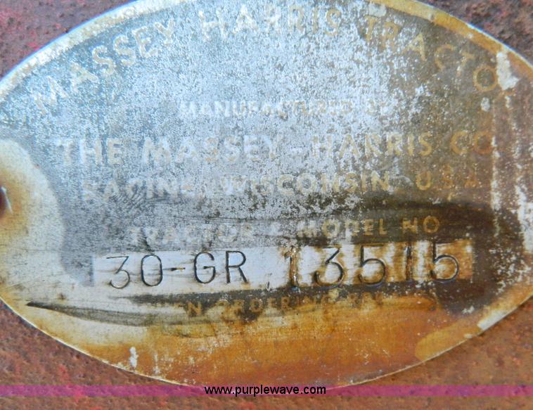 image for item D8715 Massey-Harris 30 Row Crop tractor