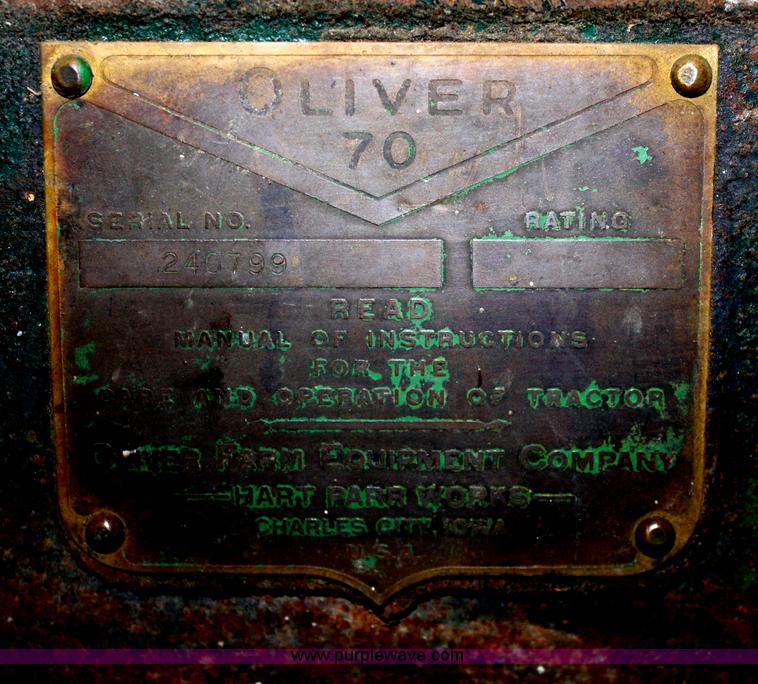 image for item H9578 1938 Oliver 70 gas engine parts