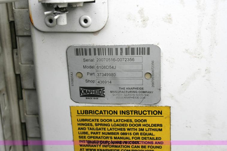 image for item 6068 2006 Knapheide 6108D54J service truck body