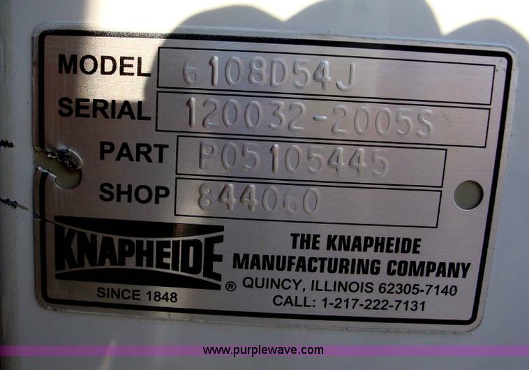 image for item A1868 2006 Knapheide utility bed