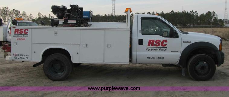 image for item A4931 2007 Ford F550 XL Super Duty service truck