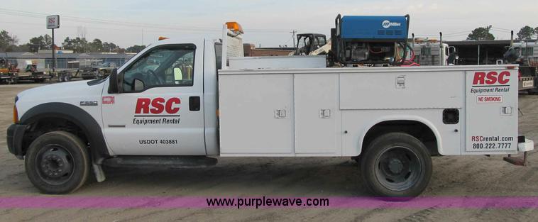 image for item A4931 2007 Ford F550 XL Super Duty service truck