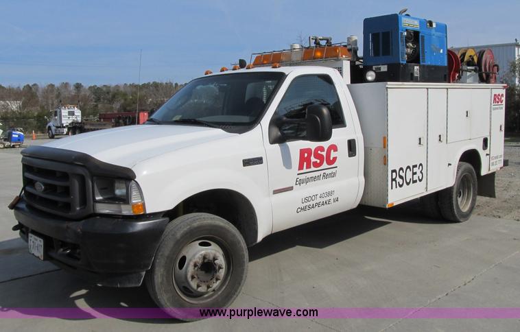 image for item A4932 2004 Ford F550 XL Super Duty service truck