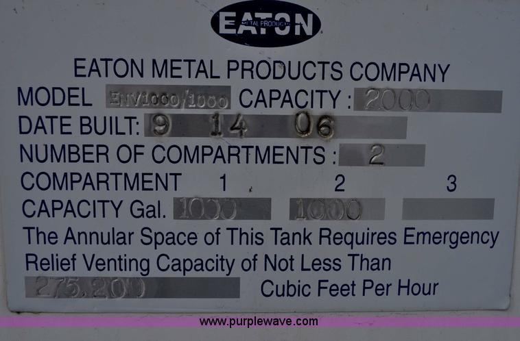 image for item A5853 Enviro Vault 2000 gallon fuel tank