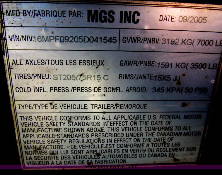 image for item A6674 2005 Atlas Copco generator