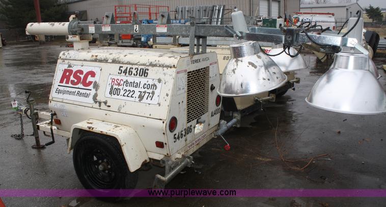 image for item A6761 2005 Terex Amida AL4000 light tower/generator