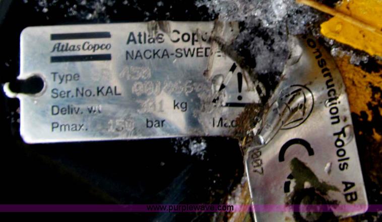 image for item B5101 2007 Atlas Copco SB450 hydraulic breaker