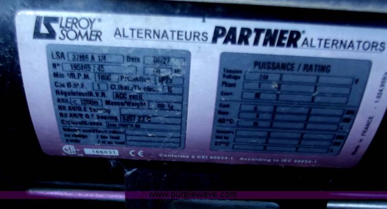 image for item B6193 Amida AL4000 light tower/generator