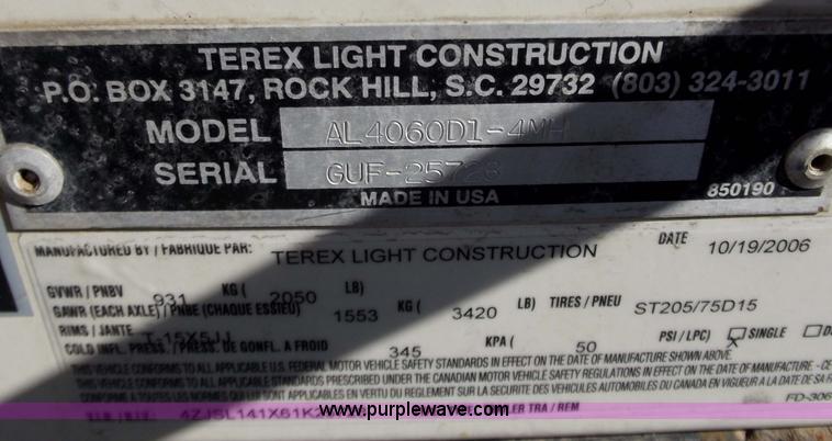 image for item B6193 Amida AL4000 light tower/generator