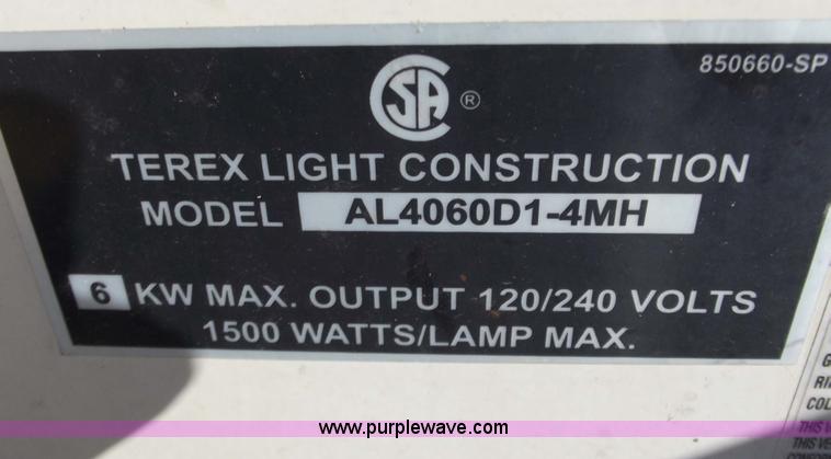 image for item B6193 Amida AL4000 light tower/generator