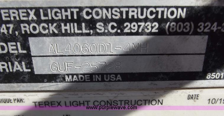 image for item B6193 Amida AL4000 light tower/generator