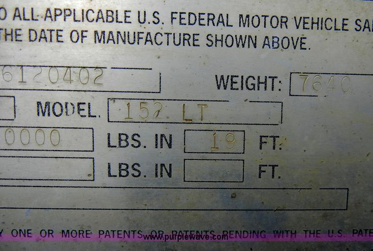 image for item A3473 1996 Load King 152LT tandem axle trailer