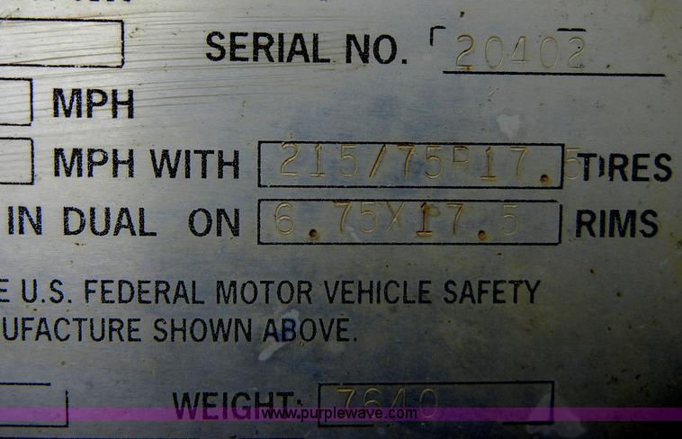 image for item A3473 1996 Load King 152LT tandem axle trailer