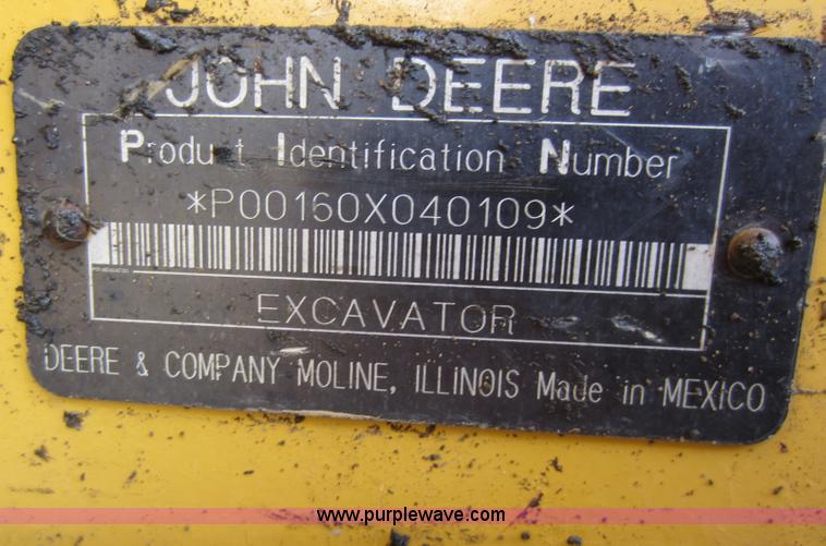 image for item A5635 1998 John Deere 160LC excavator