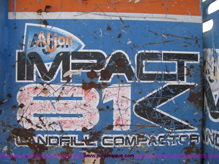 image for item A6051 2001 Al-jon Impact 81K landfill compactor
