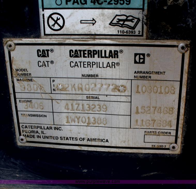 image for item A6680 1999 Caterpillar 980G wheel loader