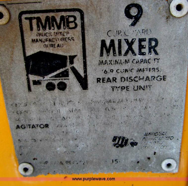 image for item A6757 Smith 9 cu. yd. cement mixer