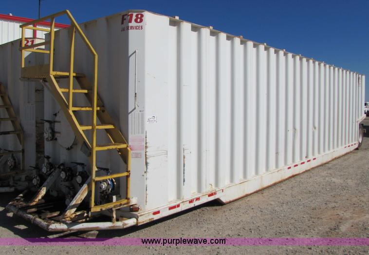 image for item B2196 2005 V.E. Enterprises flat top storage/frac tank