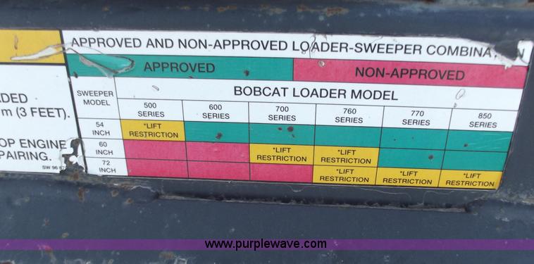 image for item B6177 Bobcat 60" sweeper