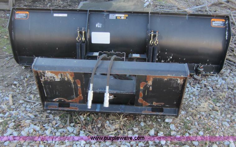 image for item B9075 2008 John Deere BL8B snow blade skid steer attachment