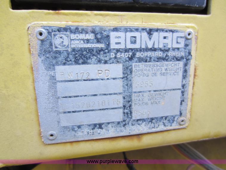 image for item C5270 Bomag BW172PD vibratory roller