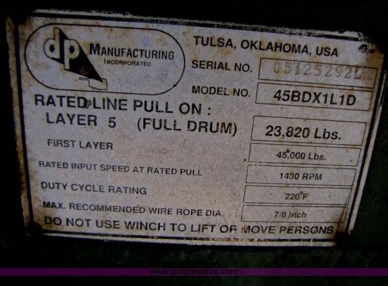 image for item C9622 DP Manufacturing HD winch