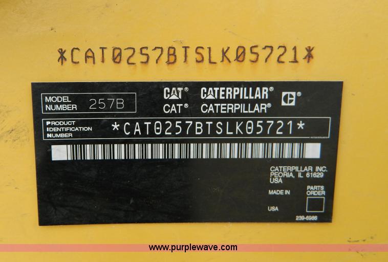 image for item D8720 2007 Caterpillar 257B skid steer