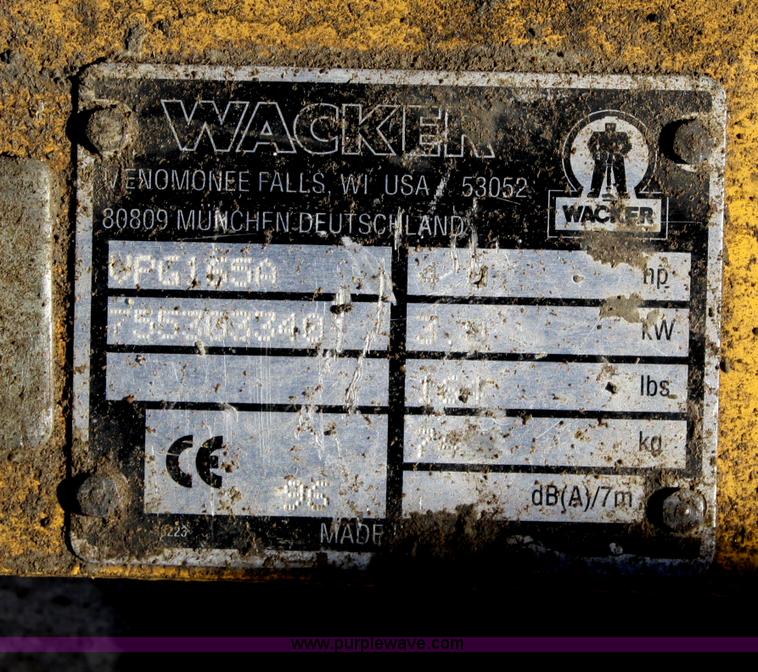 image for item H9524 Wacker GX120 compactor