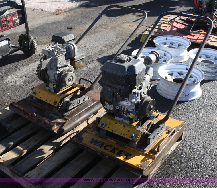 image for item H9526 (2) Wacker vibratory plate compactors
