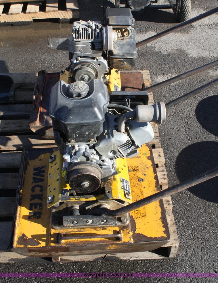 image for item H9526 (2) Wacker vibratory plate compactors