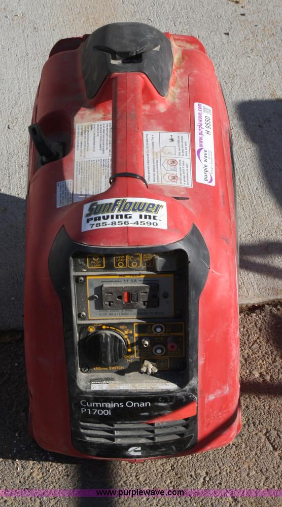 image for item H9550 Cummins Onan P1700 portable generator