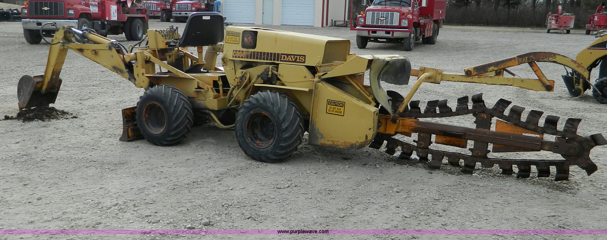 Case Davis trencher backhoe in Phillipsburg, KS Item D8719 sold