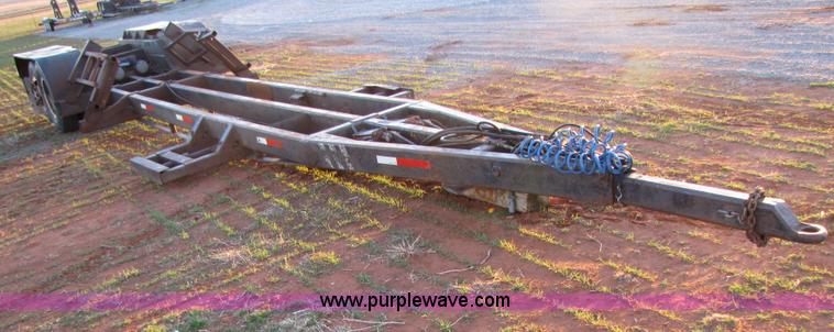 image for item B2200 A-frame shop built expandable combine trailer