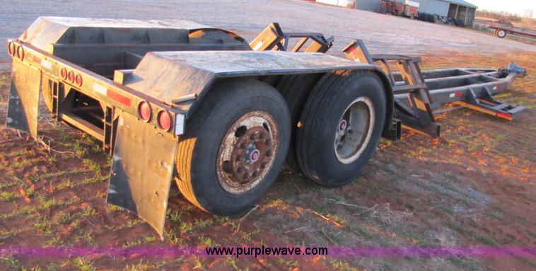 image for item B2200 A-frame shop built expandable combine trailer