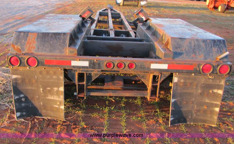 image for item B2200 A-frame shop built expandable combine trailer