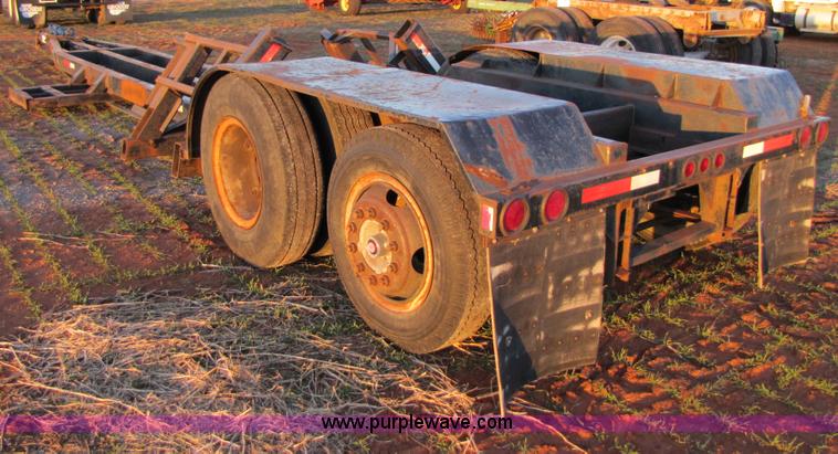 image for item B2200 A-frame shop built expandable combine trailer