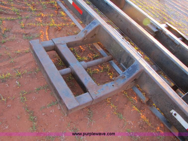 image for item B2200 A-frame shop built expandable combine trailer