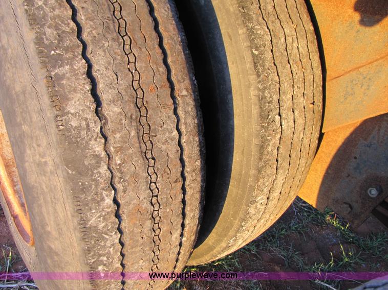 image for item B2200 A-frame shop built expandable combine trailer