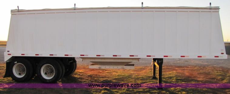 image for item B2201 2005 shop built 28' double hopper grain trailer
