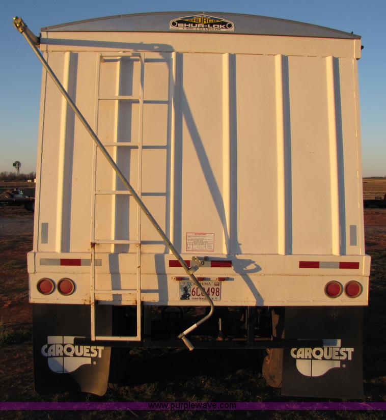 image for item B2201 2005 shop built 28' double hopper grain trailer