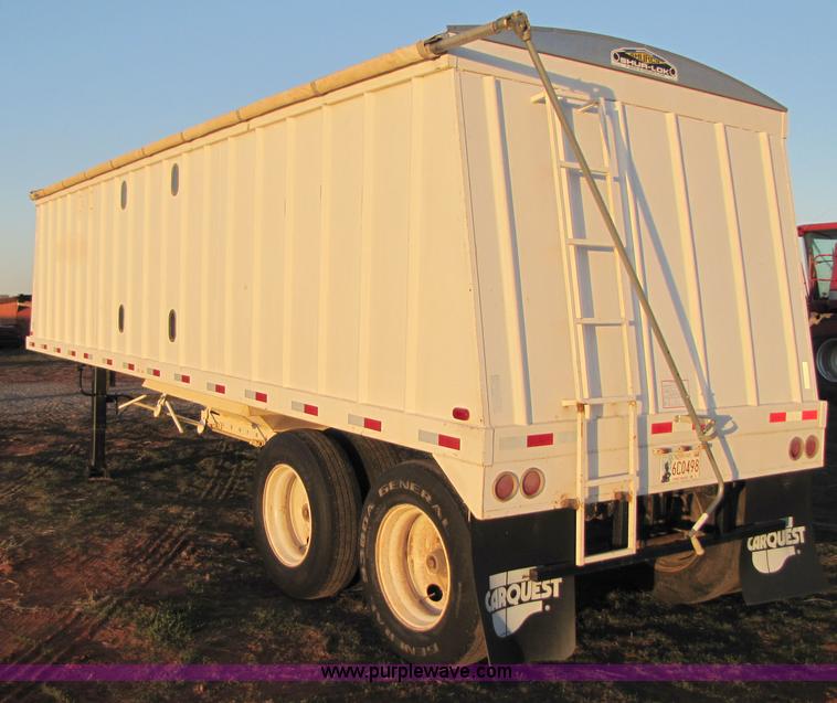 image for item B2201 2005 shop built 28' double hopper grain trailer