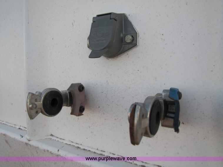 image for item B2201 2005 shop built 28' double hopper grain trailer