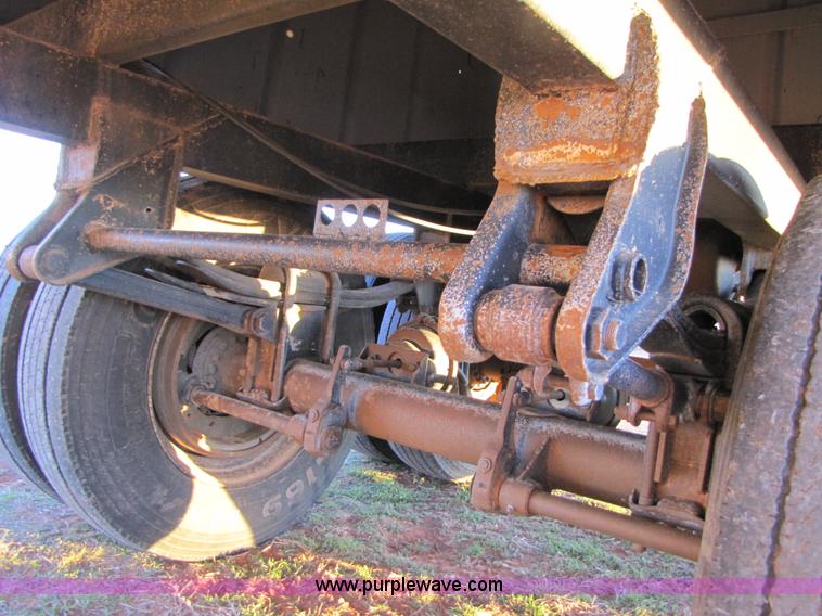 image for item B2201 2005 shop built 28' double hopper grain trailer