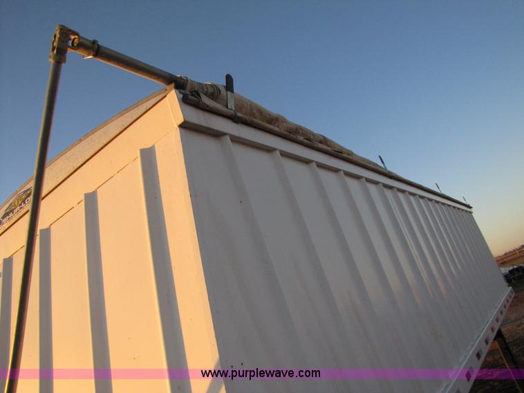 image for item B2201 2005 shop built 28' double hopper grain trailer