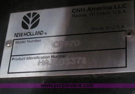 image for item B5093 2006 New Holland CR970 twin rotor combine