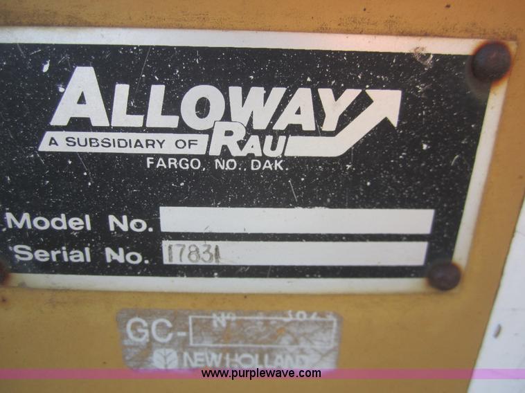 image for item B5598 Alloway 20' flail shredder
