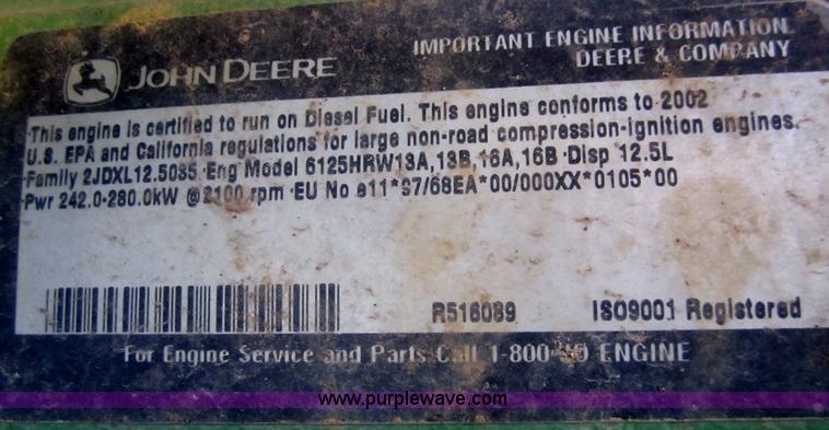 image for item B5613 2002 John Deere 9320 4WD tractor