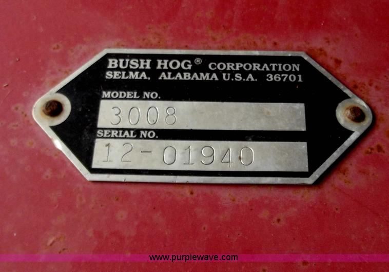 image for item B6203 Bush Hog 3008 8' rotary cutter