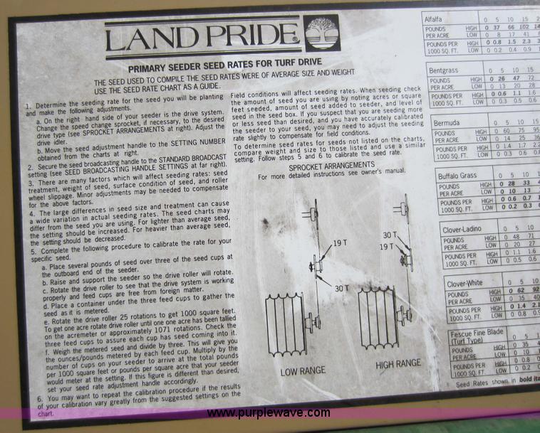 image for item C5268 Land Pride 25-120 solid stand seeder